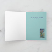 コンピュータサンタのクリスマスカード シーズンカード (内部)