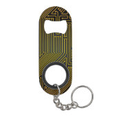 コンピュータサーキットボードパターン キーホルダー栓抜き (裏面)