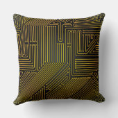 コンピュータサーキットボードパターン クッション (裏面)