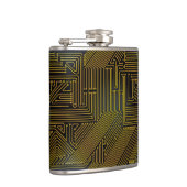 コンピュータサーキットボードパターン フラスク (右)