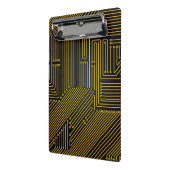 コンピュータサーキットボードパターン ミニクリップボード (アングル2)