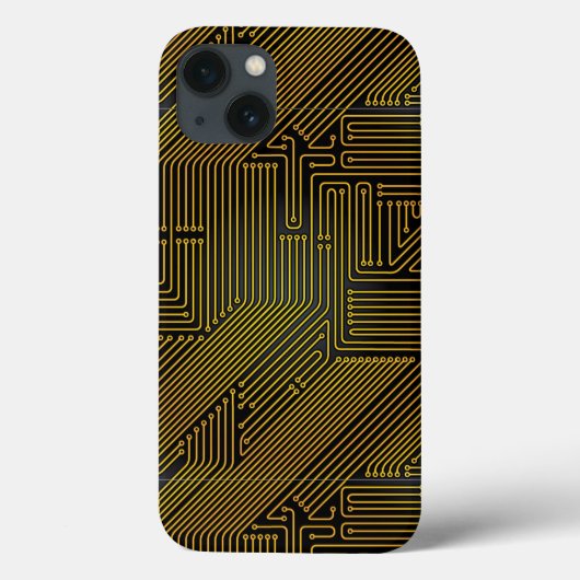 コンピュータサーキットボードパターン Case-Mate iPhoneケース (裏面)