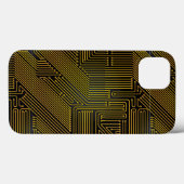 コンピュータサーキットボードパターン Case-Mate iPhoneケース (裏面 (横))