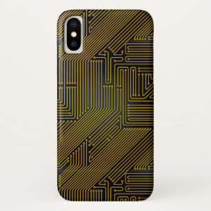 コンピュータサーキットボードパターン iPhone X ケース
