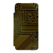 コンピュータサーキットボードパターン INCIPIO iPhoneウォレットケース (フォリオ 正面)