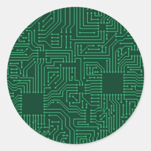 コンピュータサーキットボード ラウンドシール