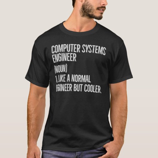 コンピュータシステムエンジニア定義 Tシャツ (正面)