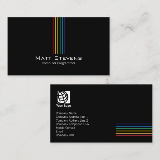 コンピュータシンプルプログラマ用名刺 名刺 (正面/裏面)