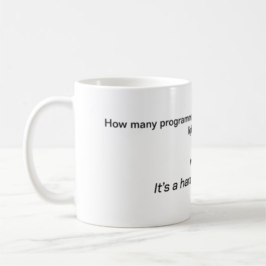 コンピュータジョークマグ – 古い電球のジョーク コーヒーマグカップ (左)