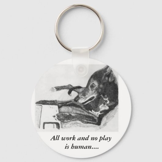 コンピュータスケッチ上のGreyhound キーホルダー (正面)