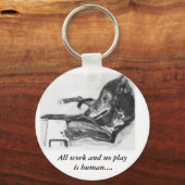 コンピュータスケッチ上のGreyhound キーホルダー (正面)