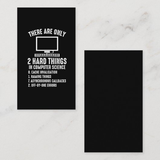 コンピュータソフトウェアプログラマエンジニアコーダ 名刺 (正面/裏面)