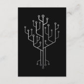 コンピュータチップツリープログラマコーダエンジニア技術 エンクロージャーカード (正面)