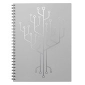 コンピュータチップツリープログラマコーダーエンジニアテック ノートブック (正面)