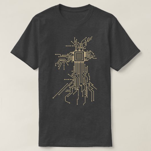 コンピュータチップ Tシャツ (デザイン正面)