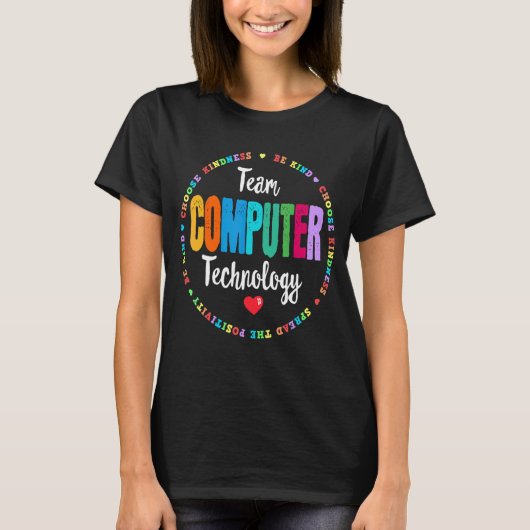 コンピュータテクノロジチーム先生新学期We Tシャツ (正面)