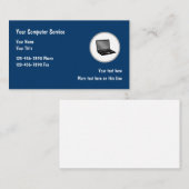 コンピュータテクノロジテーマ名刺テンプレート 名刺 (正面/裏面)