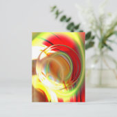 コンピュータデジタル抽象芸術絵画ズ ポストカード (スタンド正面)