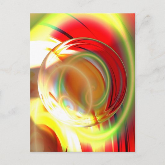 コンピュータデジタル抽象芸術絵画ズ ポストカード (正面)