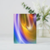 コンピュータデジタル抽象芸術 ポストカード (スタンド正面)