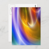 コンピュータデジタル抽象芸術 ポストカード (正面/裏面)