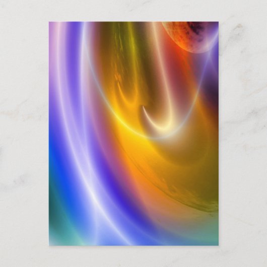 コンピュータデジタル抽象芸術 ポストカード (正面)