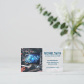 コンピュータデスクトップ | マザーボードテクノロジー 名刺 (スタンド正面)