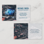 コンピュータデスクトップ | マザーボードテクノロジー 名刺 (正面/裏面)