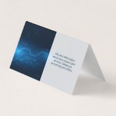 コンピュータデスクトップ | 技術モダンデジタル 名刺 (裏面)