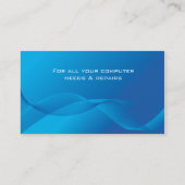 コンピュータハイテクな名刺の青 名刺 (裏面)