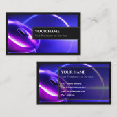 コンピュータハードウェアのスペシャリストと修理担当者 名刺 (正面/裏面)