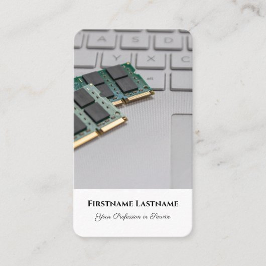 コンピュータハードウェアエキスパートのストレージソリューションの専門家 名刺 (正面)