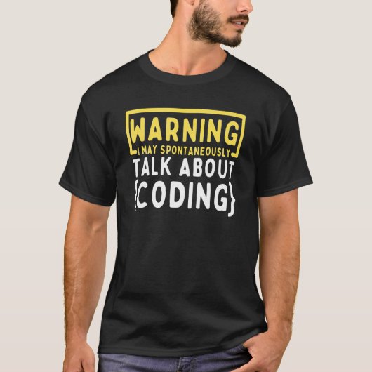 コンピュータバイナリコードプログラマプログラミングCodi Tシャツ (正面)