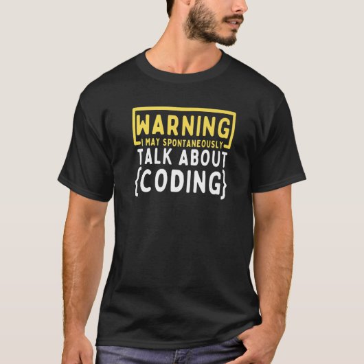 コンピュータバイナリコードプログラマプログラミングCodin Tシャツ (正面)