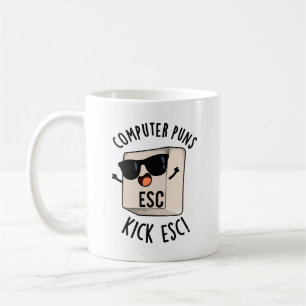 コンピュータパンキックEscキーおもしろいボードパン コーヒーマグカップ
