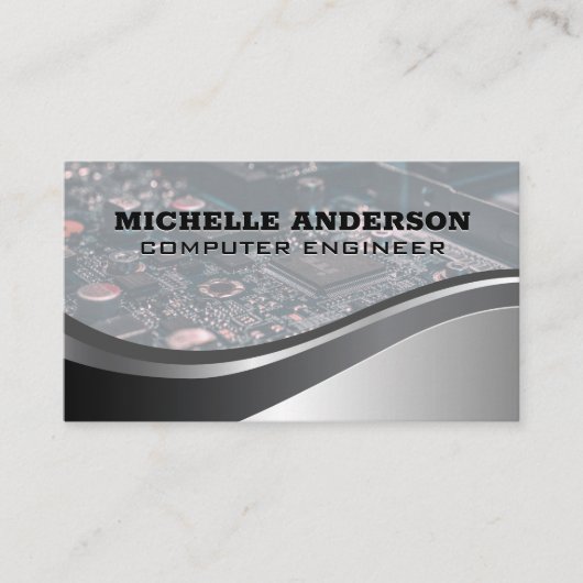 コンピュータパーツ | ハードウェア 名刺 (正面)