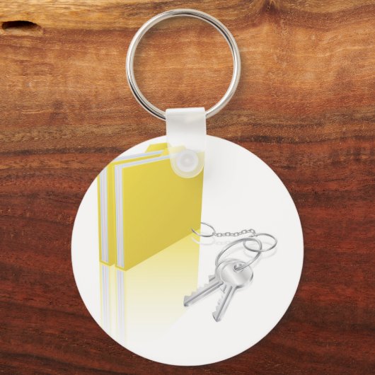 コンピュータファイル鍵ドキュメントのセキュリティ概念 キーホルダー (正面)