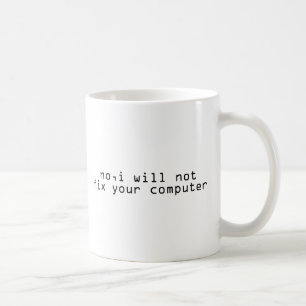 コンピュータフィクサーテクエギーク コーヒーマグカップ