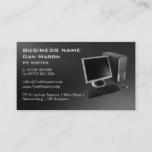 コンピュータブルーマザーボードノートパソコン技術者による修理 名刺 (正面)