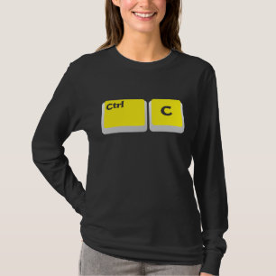 [コンピュータプログラマ]おたく[Ctrl] [C] [コピー] [ユーモアを貼り付け] Tシャツ