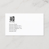 コンピュータプログラマInternetTechnical Lightストリーム 名刺 (裏面)