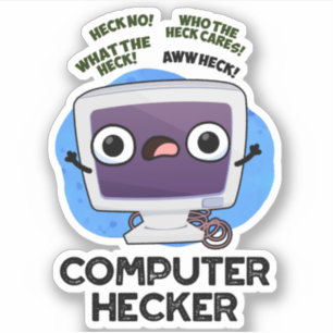 コンピュータヘッカーハおもしろいーカープン シール