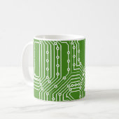 コンピュータボードパターン コーヒーマグカップ (正面左)