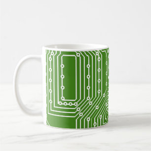 コンピュータボードパターン コーヒーマグカップ