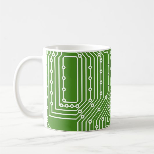 コンピュータボードパターン コーヒーマグカップ (左)