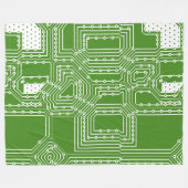 コンピュータボードパターン フリースブランケット (正面(横))