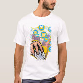 コンピュータマウスの手のクローズアップ Tシャツ (正面)