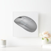 コンピュータマウス スクエア壁時計 (ホーム)