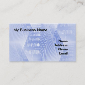 コンピュータマザーボードのクローズアップの眺め 名刺