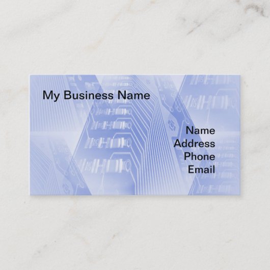 コンピュータマザーボードのクローズアップの眺め 名刺 (正面)